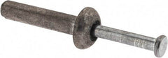 Value Collection - 3/16" Diam, 3/16" Drill, 7/8" OAL, 2-3/4" Min Embedment Hammer Drive Concrete Anchor - Zamac Alloy, Zinc-Plated Finish, Mushroom Head - Americas Industrial Supply