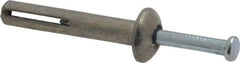 Value Collection - 1/4" Diam, 1/4" Drill, 1-1/2" OAL, 8-1/2" Min Embedment Hammer Drive Concrete Anchor - Zamac Alloy, Zinc-Plated Finish, Mushroom Head - Americas Industrial Supply