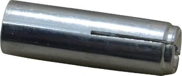 Value Collection - 3/8" Diam, 3/8" Drill, 1-9/16" OAL, Drop-In Concrete Anchor - Grade 5 Steel, Zinc-Plated Finish, 5/8" Thread Length - Americas Industrial Supply