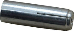 Value Collection - 3/8" Diam, 3/8" Drill, 1-9/16" OAL, Drop-In Concrete Anchor - Grade 5 Steel, Zinc-Plated Finish, 5/8" Thread Length - Americas Industrial Supply