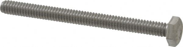 Value Collection - 1/4-20 UNC, 3" Length Under Head Hex Head Cap Screw - Fully Threaded, Grade 18-8 Stainless Steel, 7/16" Hex - Americas Industrial Supply