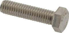 Value Collection - 3/8-16 UNC, 1-1/2" Length Under Head Hex Head Cap Screw - Fully Threaded, Grade 18-8 Stainless Steel, 9/16" Hex - Americas Industrial Supply