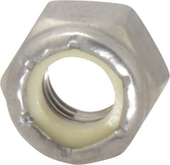 Value Collection - 5/16-18 UNC 18-8 Hex Lock Nut with Nylon Insert - 1/2" Width Across Flats, 23/64" High - Americas Industrial Supply