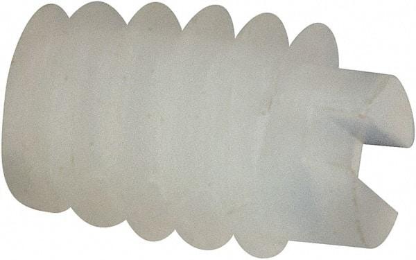 Made in USA - #4-40 UNC, 1/8" Length of Thread, Soft Tip Point Set Screw - Nylon - Americas Industrial Supply
