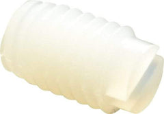 Made in USA - #10-32 UNF, 1/4" Length of Thread, Soft Tip Point Set Screw - Nylon - Americas Industrial Supply