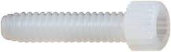 Made in USA - #4-40 UNC Hex Socket Drive, Socket Cap Screw - Grade 6/6 Nylon, Uncoated, Fully Threaded, 1/2" Length Under Head - Americas Industrial Supply