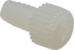 Made in USA - #6-32 UNC Hex Socket Drive, Socket Cap Screw - Grade 6/6 Nylon, Uncoated, Fully Threaded, 1/4" Length Under Head - Americas Industrial Supply