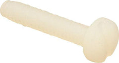 Made in USA - #6-32 UNC, 3/4" Length Under Head Slotted Drive Machine Screw - Binding Head, Grade 6/6 Nylon, Uncoated, Without Washer - Americas Industrial Supply