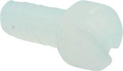 Made in USA - #4-40 UNC, 1/4" Length Under Head Slotted Drive Machine Screw - Fillister Head, Grade 6/6 Nylon, Uncoated, Without Washer - Americas Industrial Supply