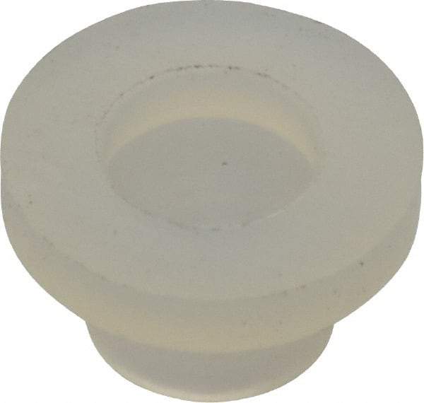 Made in USA - #8-32 UNC, 3/8" Length Under Head Slotted Drive Machine Screw - Fillister Head, Grade 6/6 Nylon, Uncoated, Without Washer - Americas Industrial Supply