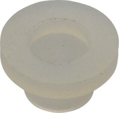 Made in USA - #8-32 UNC, 3/8" Length Under Head Slotted Drive Machine Screw - Fillister Head, Grade 6/6 Nylon, Uncoated, Without Washer - Americas Industrial Supply