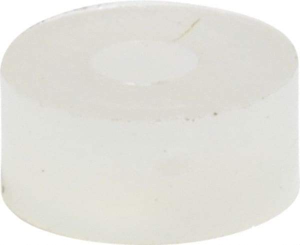 Made in USA - #0 Screw, Grade 6/6 Nylon Standard Flat Washer - 1.65mm ID x 4.55mm OD, 1.98mm Thick - Americas Industrial Supply