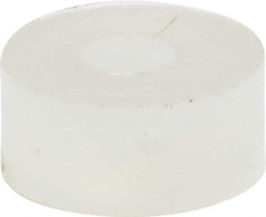 Made in USA - #0 Screw, Grade 6/6 Nylon Standard Flat Washer - 1.65mm ID x 4.55mm OD, 1.98mm Thick - Americas Industrial Supply