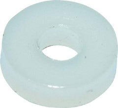 Made in USA - #2 Screw, Grade 6/6 Nylon Standard Flat Washer - 2.29mm ID x 1/4" OD, 1.57mm Thick - Americas Industrial Supply