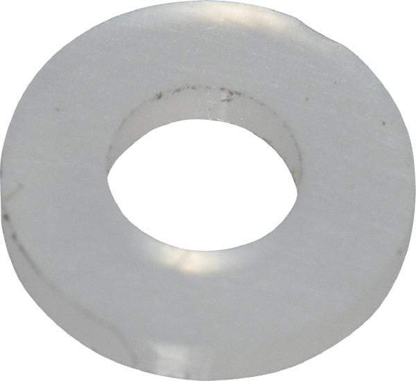 Made in USA - #3 Screw, Grade 6/6 Nylon Standard Flat Washer - 2.64mm ID x 5.59mm OD, 0.79mm Thick - Americas Industrial Supply