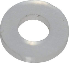 Made in USA - #3 Screw, Grade 6/6 Nylon Standard Flat Washer - 2.64mm ID x 5.59mm OD, 0.79mm Thick - Americas Industrial Supply