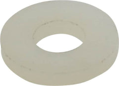 Made in USA - #8 Screw, Grade 6/6 Nylon Standard Flat Washer - 4.5mm ID x 10.36mm OD, 1.57mm Thick - Americas Industrial Supply
