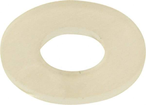 Made in USA - #10 Screw, Grade 6/6 Nylon Standard Flat Washer - 4.95mm ID x 11.1mm OD, 0.79mm Thick - Americas Industrial Supply