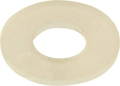 Made in USA - #10 Screw, Grade 6/6 Nylon Standard Flat Washer - 4.95mm ID x 11.1mm OD, 0.79mm Thick - Americas Industrial Supply