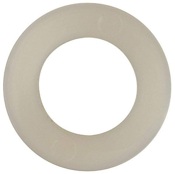 Made in USA - 7/16" Screw, Grade 6/6 Nylon Standard Flat Washer - 11.25mm ID x 3/4" OD, 1.57mm Thick - Americas Industrial Supply