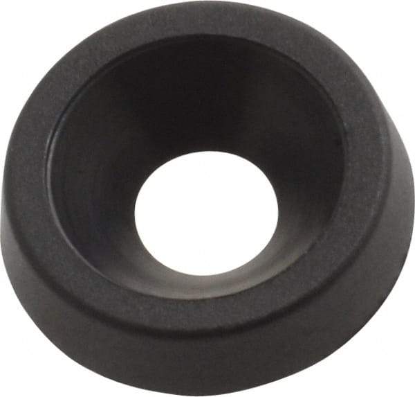 Made in USA - 2.92mm Thick, Black Oxide Finish, Nylon, Standard Countersunk Washer - 4.34mm ID x 12.95mm OD - Americas Industrial Supply