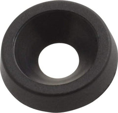 Made in USA - 2.92mm Thick, Black Oxide Finish, Nylon, Standard Countersunk Washer - 4.34mm ID x 12.95mm OD - Americas Industrial Supply