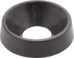Made in USA - 4.57mm Thick, Black Oxide Finish, Nylon, Standard Countersunk Washer - 6.6mm ID x 17.35mm OD - Americas Industrial Supply