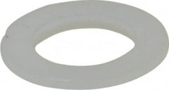 Made in USA - 3/8" Screw, 1/32" Shoulder Length, Nylon Shoulder Washer - Natural, 0.622" Flange Diam, 3/64" Flange Thickness, 0.383" ID, 0.434" OD - Americas Industrial Supply