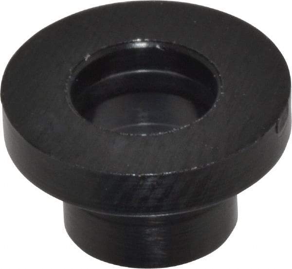 Made in USA - #8 Screw, 1/8" Shoulder Length, Nylon Shoulder Washer - Black, 11/32" Flange Diam, 1/16" Flange Thickness, 0.173" ID, 0.205" OD - Americas Industrial Supply