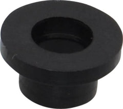Made in USA - #10 Screw, 9/64" Shoulder Length, Nylon Shoulder Washer - Black, 0.399" Flange Diam, 1/16" Flange Thickness, 0.2" ID, 0.26" OD - Americas Industrial Supply