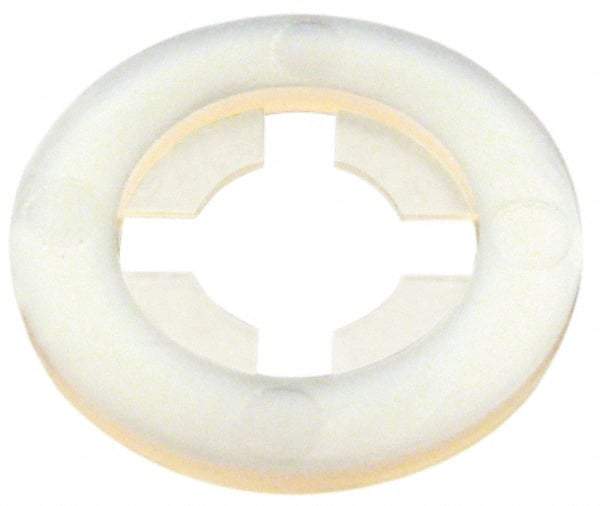 Made in USA - #2 Screw, 0.078" ID, Nylon Internal Tooth Lock Washer - 13/64" OD, Grade 6/6 - Americas Industrial Supply