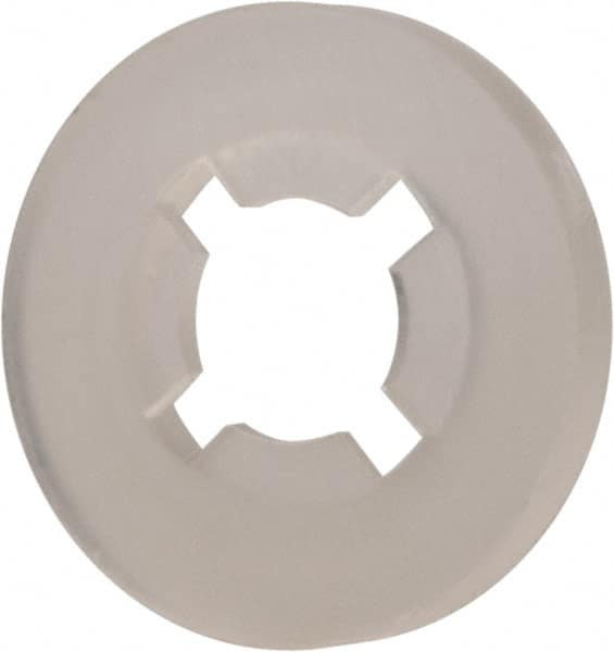 Made in USA - #4 Screw, 0.102" ID, Nylon Internal Tooth Lock Washer - 17/64" OD, Grade 6/6 - Americas Industrial Supply