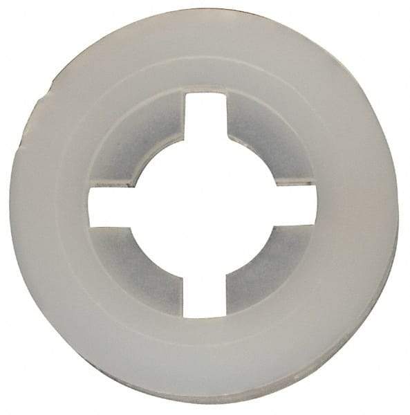 Made in USA - #6 Screw, 0.128" ID, Nylon Internal Tooth Lock Washer - 21/64" OD, Grade 6/6 - Americas Industrial Supply