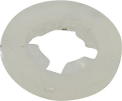 Made in USA - #10 Screw, 0.177" ID, Nylon Internal Tooth Lock Washer - 29/64" OD, Grade 6/6 - Americas Industrial Supply
