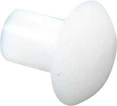 Made in USA - 1/8" Body Diam, Round Acetal Solid Rivet - 3/16" Length Under Head, 1/4" Head Diam x 0.068" Head Height - Americas Industrial Supply