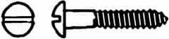 Value Collection - #6, 1" Length Under Head, Slotted Drive, Round Head Wood Screw - Americas Industrial Supply