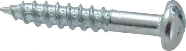Value Collection - #14, 1-1/2" Length Under Head, Slotted Drive, Round Head Wood Screw - Zinc Plated Steel, Grade 2 - Americas Industrial Supply
