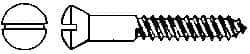 Value Collection - #10, 3/4" Length Under Head, Slotted Drive, Oval Head Wood Screw - Stainless Steel, Grade 18-8 - Americas Industrial Supply