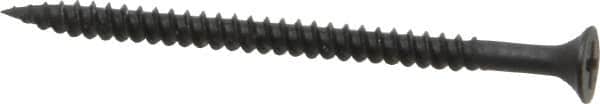 Value Collection - #8, 2-1/2" OAL, Phillips Drive Bugle Head, Steel Drywall Screws - Black Phosphate Finish, Grade 2 - Americas Industrial Supply