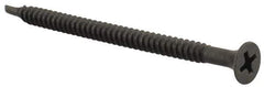 Value Collection - #8, 2-5/8" OAL, Phillips Drive Bugle Head, Steel Drywall Screws - Black Phosphate Finish, Grade 2 - Americas Industrial Supply