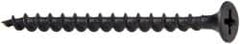 Value Collection - #6, 2" OAL, Phillips Drive Bugle Head Wood Screw - Black Phosphate Finish Steel, Grade 2 - Americas Industrial Supply