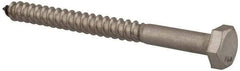 Value Collection - 1/4" Screw, 3" Length Under Head, Stainless Steel, Hex Head Lag Screw - Grade 18-8, Uncoated - Americas Industrial Supply