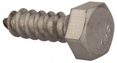 Value Collection - 5/16" Screw, 1" Length Under Head, Stainless Steel, Hex Head Lag Screw - Grade 18-8, Uncoated - Americas Industrial Supply