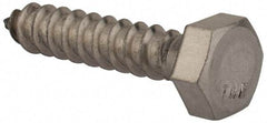 Value Collection - 5/16" Screw, 1-1/2" Length Under Head, Stainless Steel, Hex Head Lag Screw - Grade 18-8, Uncoated - Americas Industrial Supply
