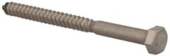 Value Collection - 5/16" Screw, 4" Length Under Head, Stainless Steel, Hex Head Lag Screw - Grade 18-8, Uncoated - Americas Industrial Supply