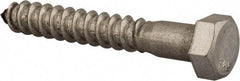 Value Collection - 3/8" Screw, 2-1/2" Length Under Head, Stainless Steel, Hex Head Lag Screw - Grade 18-8, Uncoated - Americas Industrial Supply
