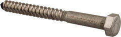 Value Collection - 3/8" Screw, 4" Length Under Head, Stainless Steel, Hex Head Lag Screw - Grade 18-8, Uncoated - Americas Industrial Supply