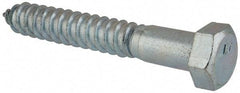 Value Collection - 3/4" Screw, 5" Length Under Head, Steel, Hex Head Lag Screw - Zinc Plated, Grade 2 - Americas Industrial Supply