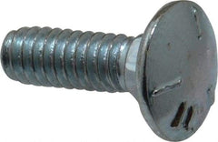 Value Collection - 1/4-20 UNC 3/4" Length Under Head, Standard Square Neck, Carriage Bolt - Grade 5 Steel, Zinc-Plated Clear Chromate Finish - Americas Industrial Supply