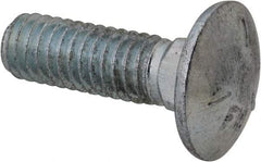 Value Collection - 5/16-18 UNC 1" Length Under Head, Standard Square Neck, Carriage Bolt - Grade 5 Steel, Zinc-Plated Clear Chromate Finish - Americas Industrial Supply